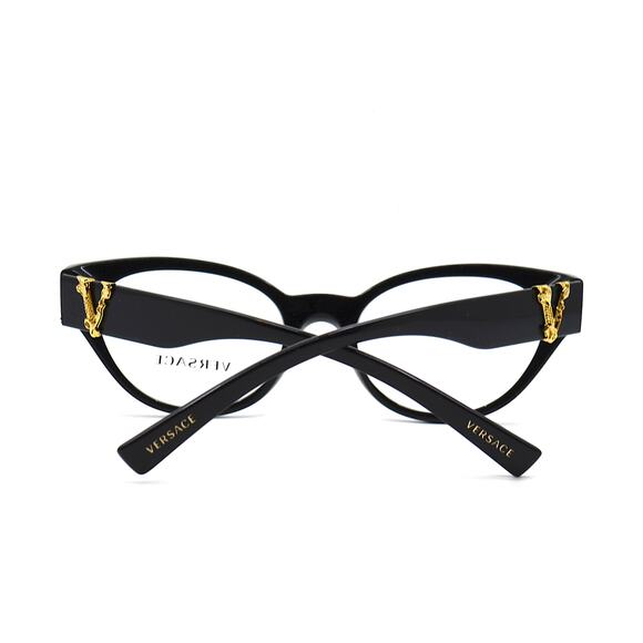 NEW VERSACE VE3282 GB1 BLACK WOMEN AUTHENTIC EYEGLASSES FRAME - Picture 8 of 13